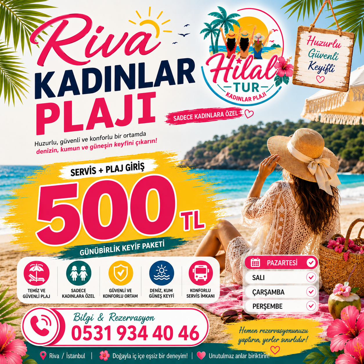 Hilal Tur Riva Kadınlar Plajı afişi