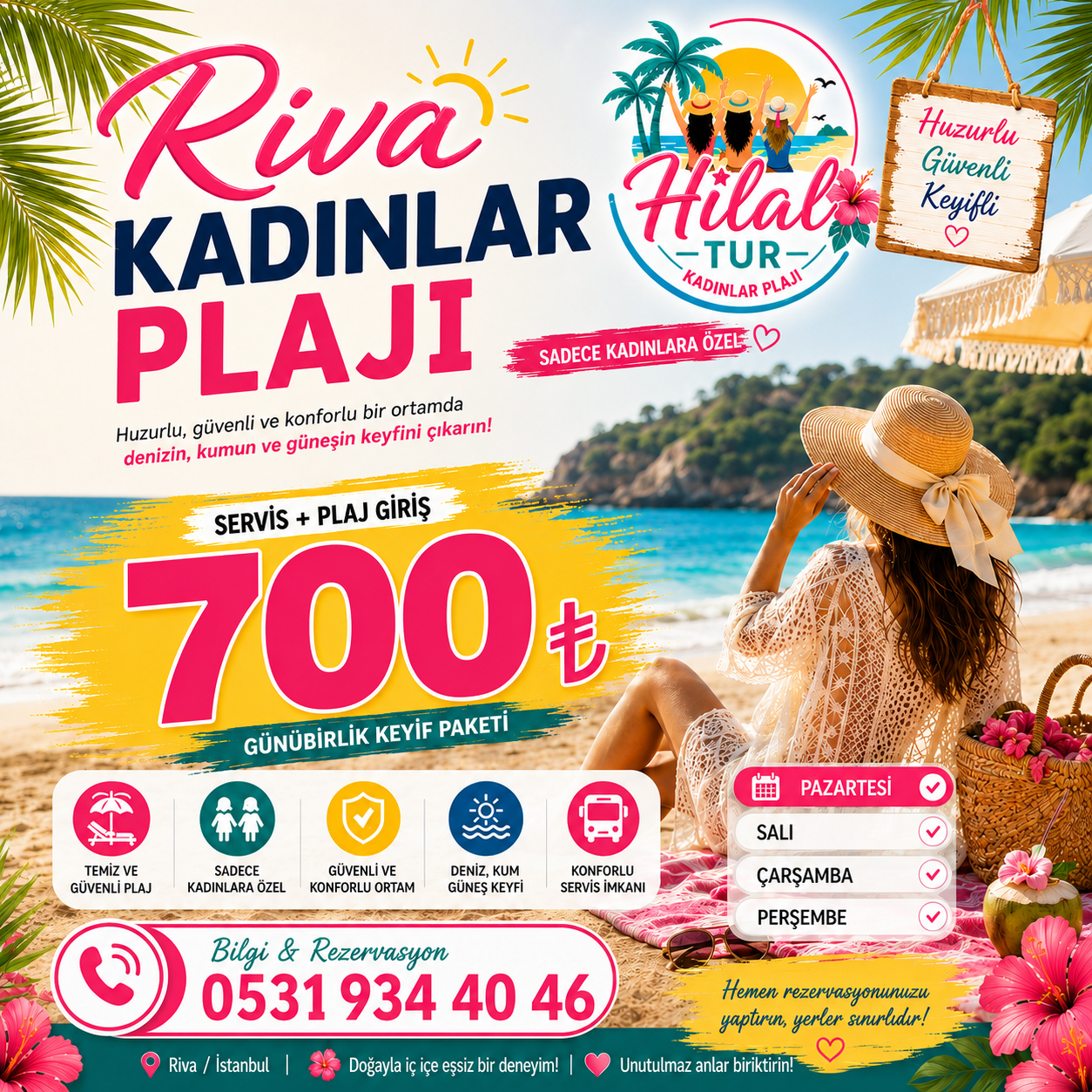 Hilal Tur Riva Kadınlar Plajı afişi