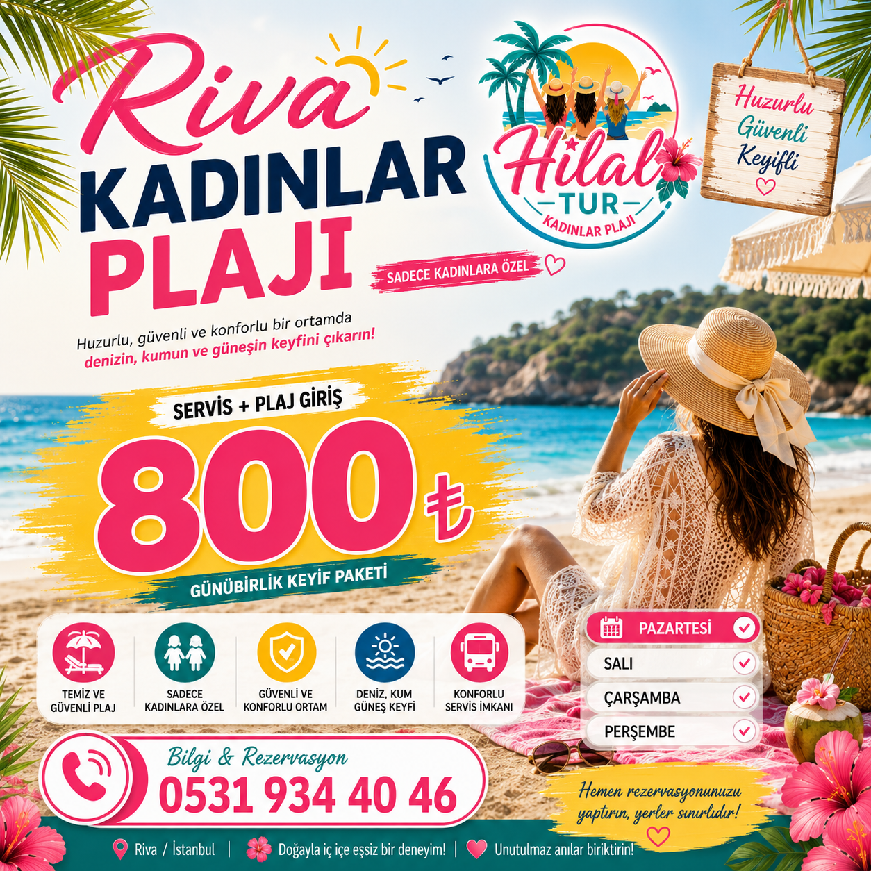 Hilal Tur Riva Kadınlar Plajı afişi